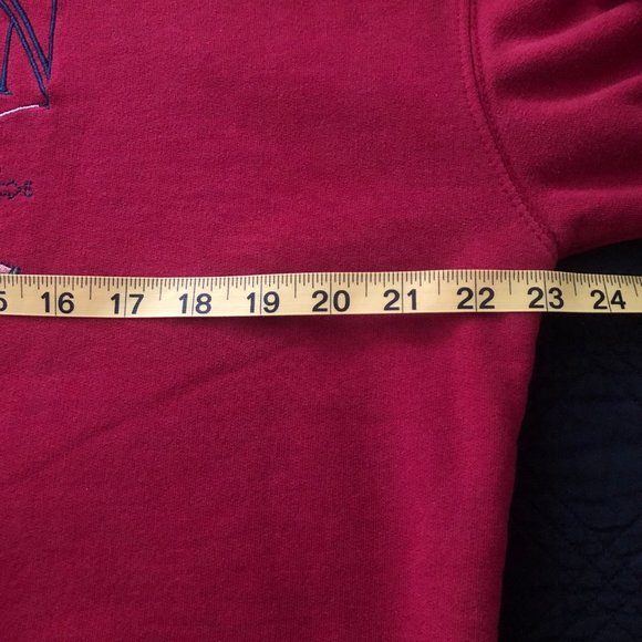 Vintage M&C Sport Mens L Sweatshirt Top Notch Fisherman Red Blue Embroidered - Picture 2 of 10